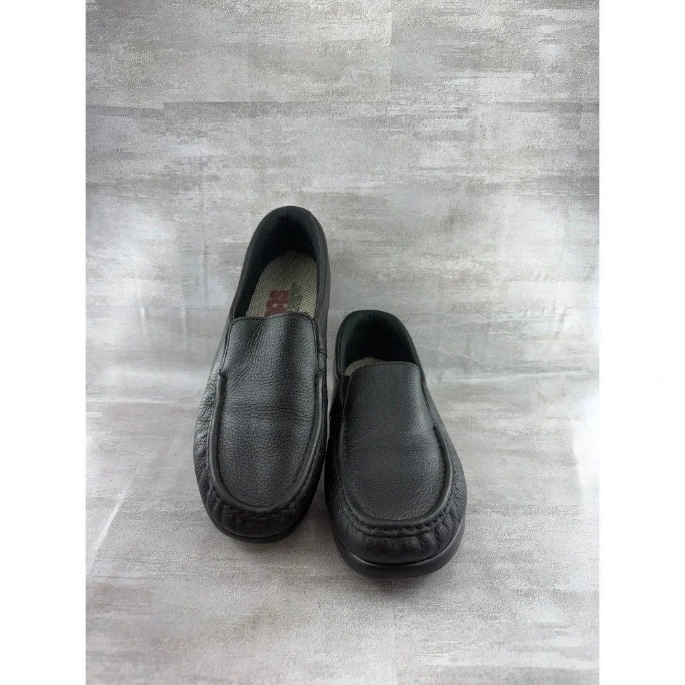 SAS Tripad Comfort Black Leather Slip On Loafers Women Sz 8.5M L2180348